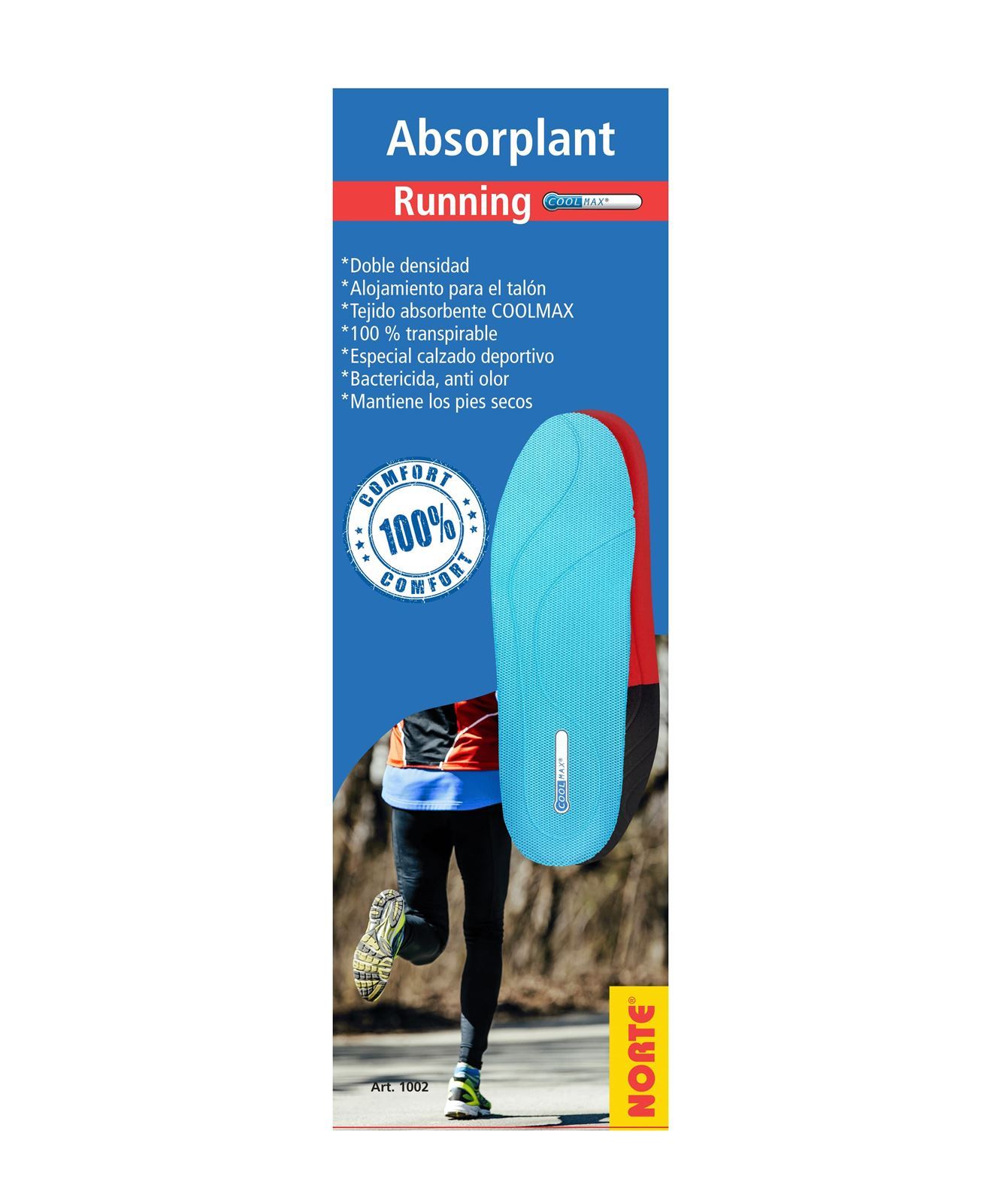 Plantilla Absorplant Running Coolmax - Imagen 1